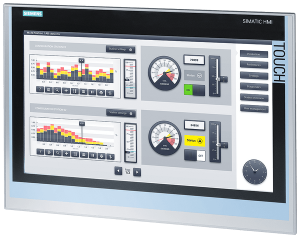 Interface IHM Touch 19" Tp1900 Comf 6AV21240UC020AX1 Siemens